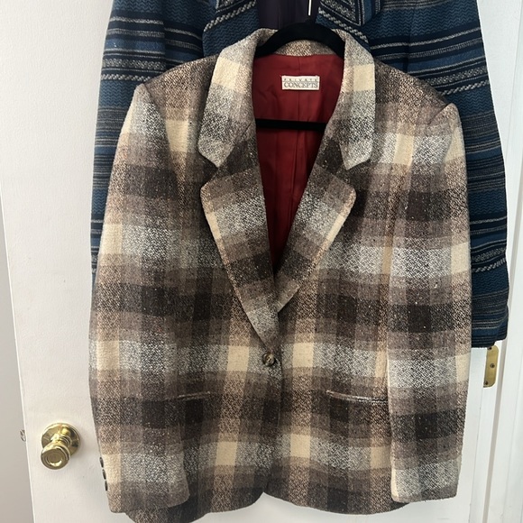 ( Lot of 2 ) - Private Concepts - plaid blazer - Picture 3 of 10